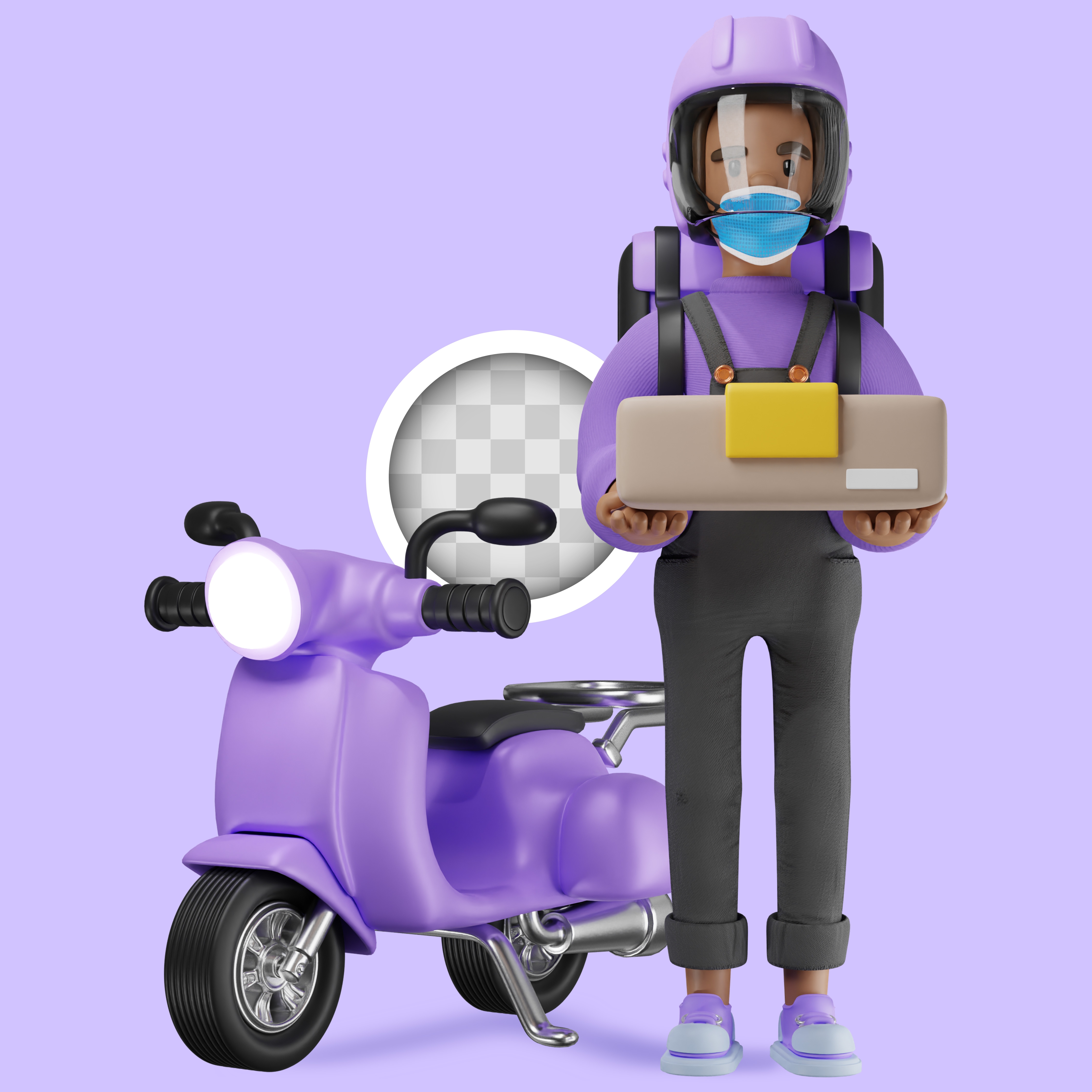 Service de livraison Palexpress au Maroc - Livreur professionnel avec scooter